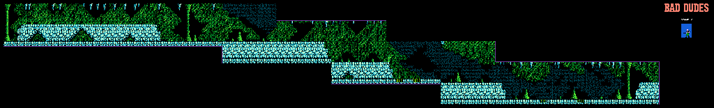 Thumbnail for a map of Stage 6 for the NES game Bad Dudes.