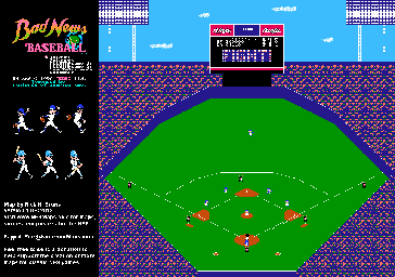 Thumbnail for a map of Baseball Diamond for the NES game Bad News Baseball.