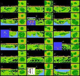 Thumbnail for a map of Course for the NES game Bandai Golf: Challenge Pebble Beach.