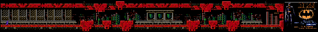 Thumbnail for a map of Stage 4 Area 1 for the NES game Batman.