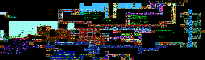 Thumbnail for a map of Main Fortress for the NES game Battle Kid: Fortress Of Peril.
