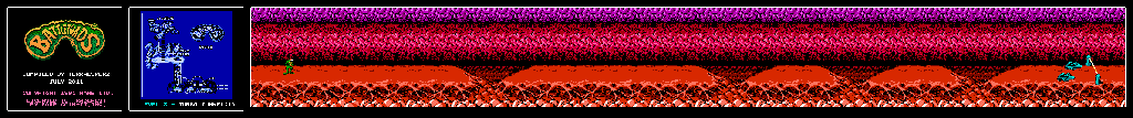Thumbnail for a map of Level 03: Turbo Tunnel Part 1 for the NES game Battletoads.