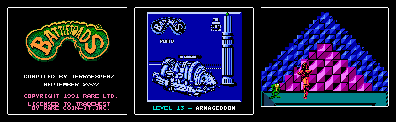 Thumbnail for a map of Level 13: Armageddon for the NES game Battletoads.