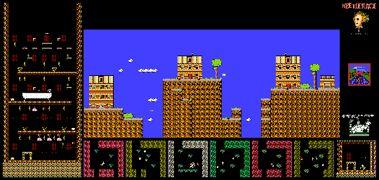 Thumbnail for a map of Town for the NES game Beetlejuice.