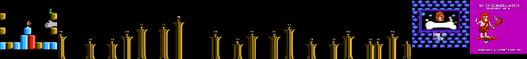 Thumbnail for a map of Colossal Caverns Boss & Bone-Us Run for the NES game Big Nose Freaks Out.