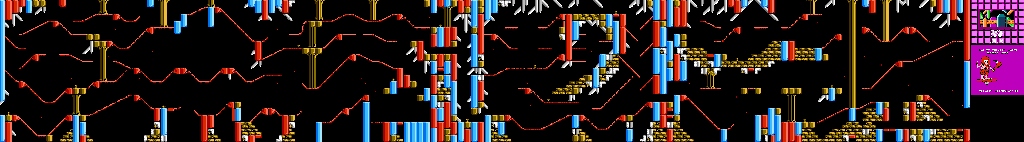 Thumbnail for a map of Colossal Caverns Level 5 (Unmarked) for the NES game Big Nose Freaks Out.