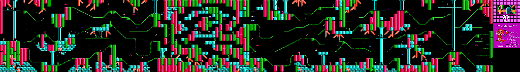 Thumbnail for a map of Colossal Caverns Level 6 for the NES game Big Nose Freaks Out.