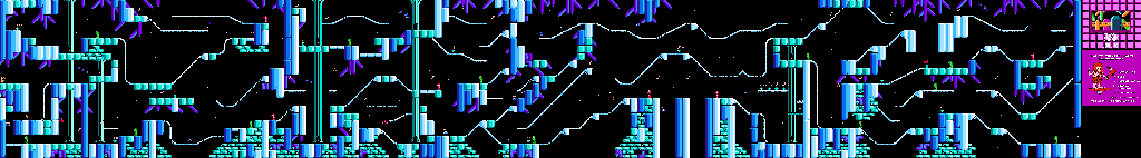 Thumbnail for a map of Colossal Caverns Level 8 for the NES game Big Nose Freaks Out.
