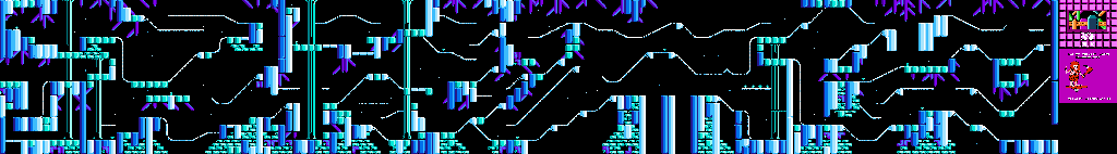 Thumbnail for a map of Colossal Caverns Level 8 (Unmarked) for the NES game Big Nose Freaks Out.