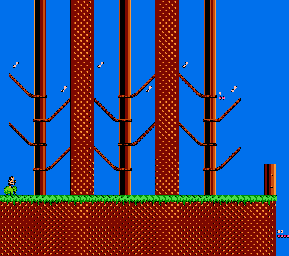 Thumbnail for a map of Freaky Forest Level 1: Hidden Level 2 for the NES game Big Nose Freaks Out.