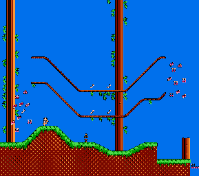 Thumbnail for a map of Freaky Forest Level 1: Hidden Level 3 for the NES game Big Nose Freaks Out.