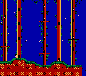 Thumbnail for a map of Freaky Forest Level 2: Hidden Level 1 for the NES game Big Nose Freaks Out.