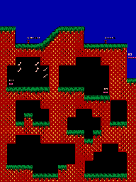 Thumbnail for a map of Freaky Forest Level 2: Hidden Level 3 for the NES game Big Nose Freaks Out.