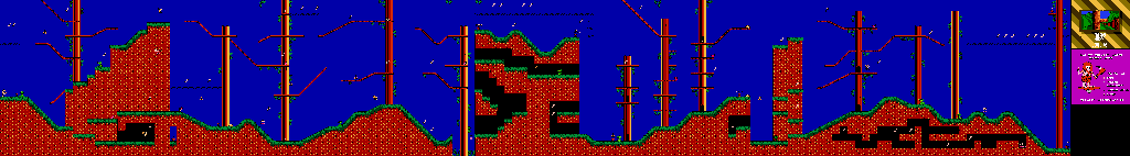 Thumbnail for a map of Freaky Forest Level 2 for the NES game Big Nose Freaks Out.