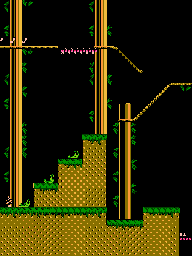 Thumbnail for a map of Freaky Forest Level 3: Hidden Level 1 for the NES game Big Nose Freaks Out.