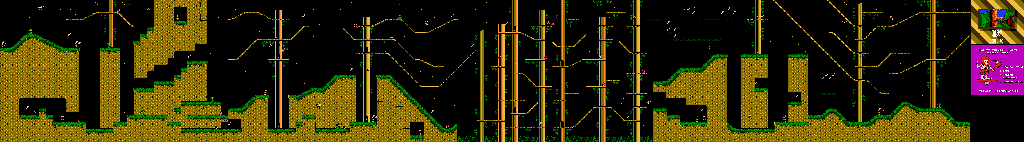 Thumbnail for a map of Freaky Forest Level 3 for the NES game Big Nose Freaks Out.