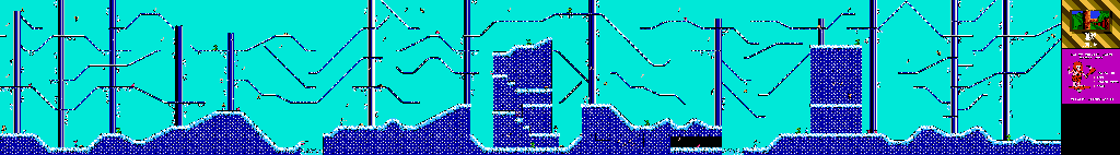 Thumbnail for a map of Freaky Forest Level 4 for the NES game Big Nose Freaks Out.