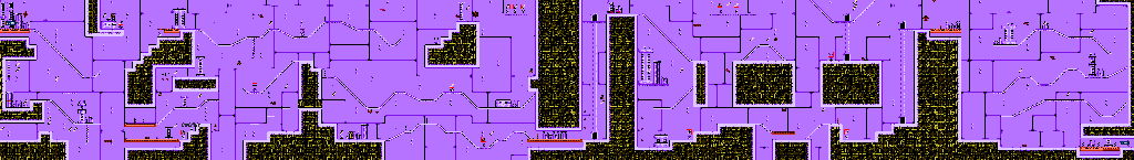 Thumbnail for a map of Funky Factory Level 12 for the NES game Big Nose Freaks Out.