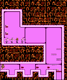 Thumbnail for a map of Funky Factory Level 9: Hidden Level 1 for the NES game Big Nose Freaks Out.