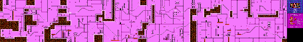 Thumbnail for a map of Funky Factory Level 9 for the NES game Big Nose Freaks Out.