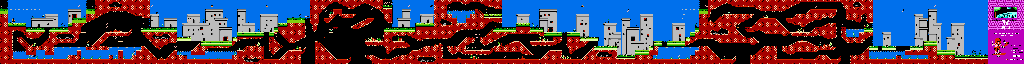 Thumbnail for a map of Terror Town Level 13 for the NES game Big Nose Freaks Out.