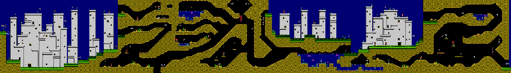Thumbnail for a map of Terror Town Level 15 for the NES game Big Nose Freaks Out.