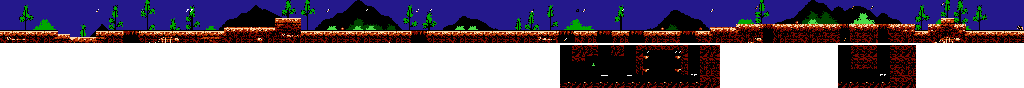 Thumbnail for a map of Chaos Island Stage 1 for the NES game Big Nose The Caveman.