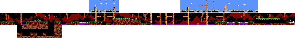 Thumbnail for a map of Monster Island Stage 1 for the NES game Big Nose The Caveman.