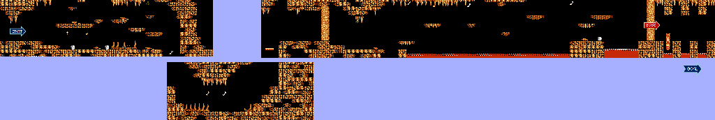 Thumbnail for a map of Monster Island Stage 2 for the NES game Big Nose The Caveman.