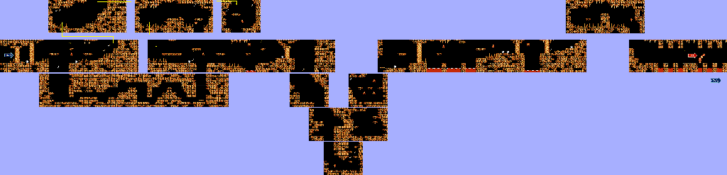 Thumbnail for a map of Monster Island Stage 4 for the NES game Big Nose The Caveman.