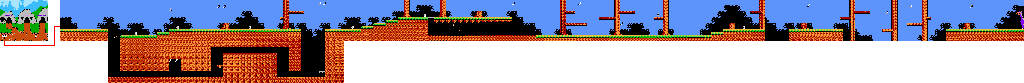 Thumbnail for a map of Paradise Island Stage 3 for the NES game Big Nose The Caveman.