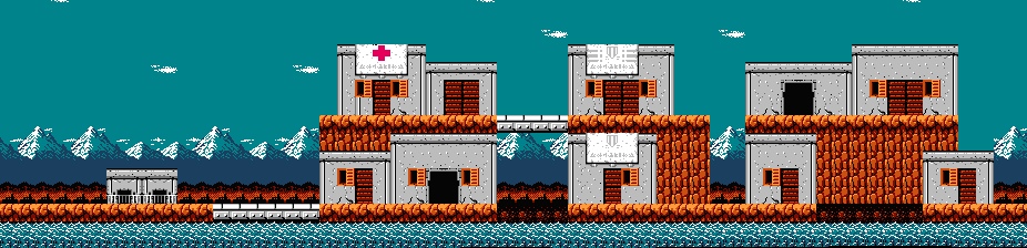 Thumbnail for a map of Area 13 for the NES game Bionic Commando.