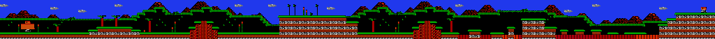 Thumbnail for a map of Round 1 Area 1 for the NES game Bonk's Adventure.