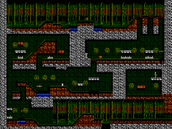 Thumbnail for a map of Scene 1: A Journey Through Transylvania Daytime for the NES game Bram Stoker's Dracula.