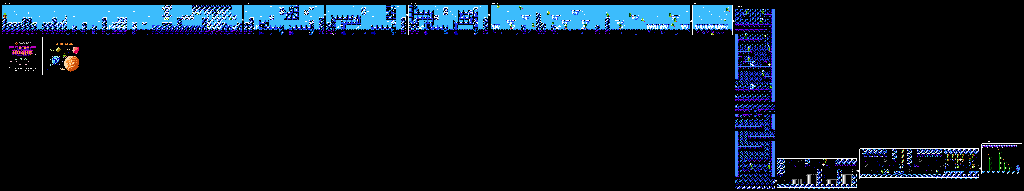 Thumbnail for a map of Level 3: Blue Planet for the NES game Bucky O'Hare.