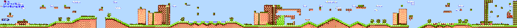 Thumbnail for a map of Stage 1 Round 1 for the NES game The Bugs Bunny Birthday Blowout.