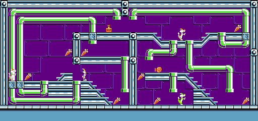 Thumbnail for a map of Stage 20 for the NES game The Bugs Bunny Crazy Castle.