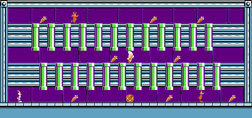 Thumbnail for a map of Stage 30 for the NES game The Bugs Bunny Crazy Castle.