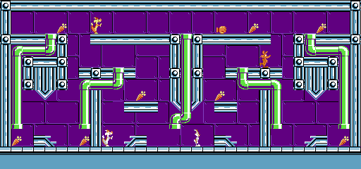 Thumbnail for a map of Stage 31 for the NES game The Bugs Bunny Crazy Castle.