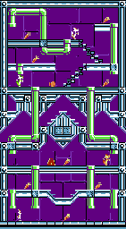 Thumbnail for a map of Stage 35 for the NES game The Bugs Bunny Crazy Castle.