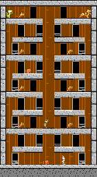 Thumbnail for a map of Stage 36 for the NES game The Bugs Bunny Crazy Castle.
