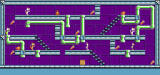 Thumbnail for a map of Stage 46 for the NES game The Bugs Bunny Crazy Castle.