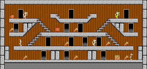 Thumbnail for a map of Stage 51 for the NES game The Bugs Bunny Crazy Castle.