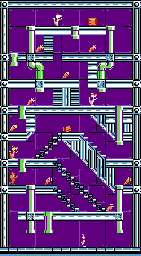 Thumbnail for a map of Stage 55 for the NES game The Bugs Bunny Crazy Castle.
