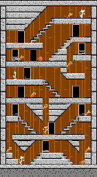 Thumbnail for a map of Stage 56 for the NES game The Bugs Bunny Crazy Castle.