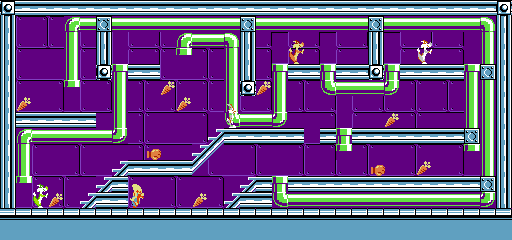 Thumbnail for a map of Stage 59 for the NES game The Bugs Bunny Crazy Castle.
