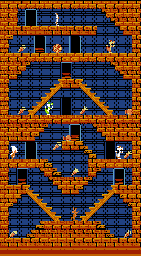 Thumbnail for a map of Stage 60 for the NES game The Bugs Bunny Crazy Castle.