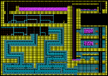 Thumbnail for a map of Factory for the NES game The California Raisins: The Grape Escape.