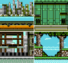 Thumbnail for a map of Battle Mode for the NES game Captain America And The Avengers.