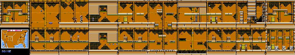 Thumbnail for a map of Boise for the NES game Captain America And The Avengers.